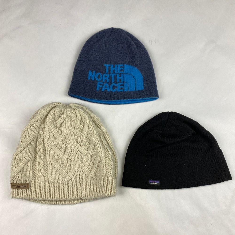 Winter Hat Lot of 3 - Patagonia Columbia North Face
